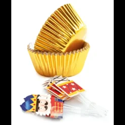 Moules En Papier*SCRAPCOOKING 24 Caissettes Cupcakes + 24 Cake Toppers Casse Noisette