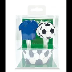 Décoration Gâteau*SCRAPCOOKING 24 Caissettes Cupcakes + 24 Cake Toppers Football