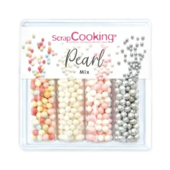 Décoration Comestible*SCRAPCOOKING 4 Décors en Sucre Pearl Mix 56 g