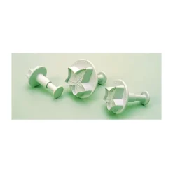 Emporte Pièce - Découpoir Pâtisserie*MALLARD FERRIERE 3 Découpoirs Grande Feuille de Lierre à Poussoir