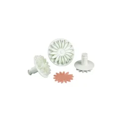 Emporte Pièce - Découpoir Pâtisserie*MALLARD FERRIERE 3 Emporte-Pièces Tournesol à Poussoir