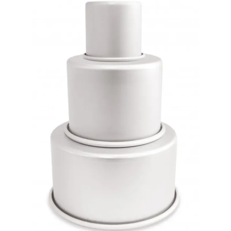 Moules À Gâteaux*SCRAPCOOKING 3 Moules Pièce Montée Aluminium