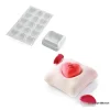 Moule Silicone|Moules À Gâteaux*SILIKOMART 7 Moules Silicone Coussin et 1 Plaque 15 Cœurs Bombés Professional