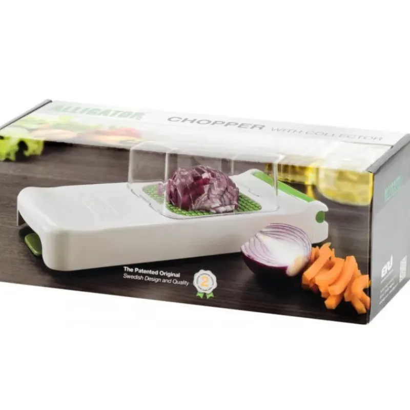 Coupe Légumes*TELLIER Alligator Blanc grille 6mm avec bac