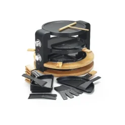 Crêpière Eléctrique*KITCHENCHEF Appareil à Raclette Multifonction, Grill & Crêpière