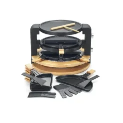 Crêpière Eléctrique*KITCHENCHEF Appareil à Raclette Multifonction, Grill & Crêpière
