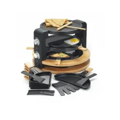 Crêpière Eléctrique*KITCHENCHEF Appareil à Raclette Multifonction, Grill & Crêpière