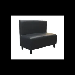 Mobilier Restaurant*2IMAHL Banquette en Simili Cuir Noir Lisbonne
