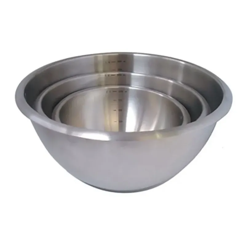 Culs De Poule*DE BUYER Bassine Demi-Sphérique Inox et Fond Silicone Ø 30 cm