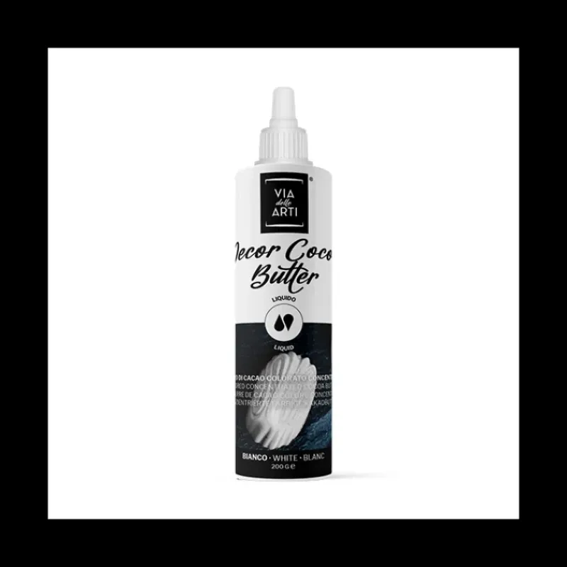 Colorants Alimentaires*CUISINEADDICT Beurre de Cacao Coloré Blanc 200 g Via delle Arti