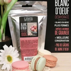 Produits Pâtisserie*PATISDECOR Blanc d'Oeuf en Poudre 100 g Patisdécor