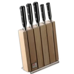 Rangement Couteaux|Couteau À Pain*SABATIER TROMPETTE Bloc à Couteaux + 5 Couteaux Richardson