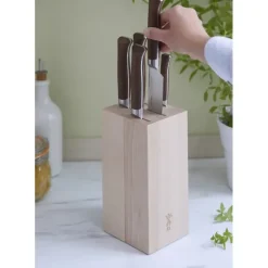 Blocs Et Portes Couteaux*OPINEL Bloc à Couteaux Hêtre pour 5 Couteaux