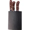 Rangement Couteaux|Couteau À Pain*LEBRUN Bloc à Couteaux Tressé + 5 Couteaux
