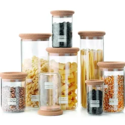 Conservation*BODUM Bocal en Verre 1,0 L Bouchon en liège Yohki