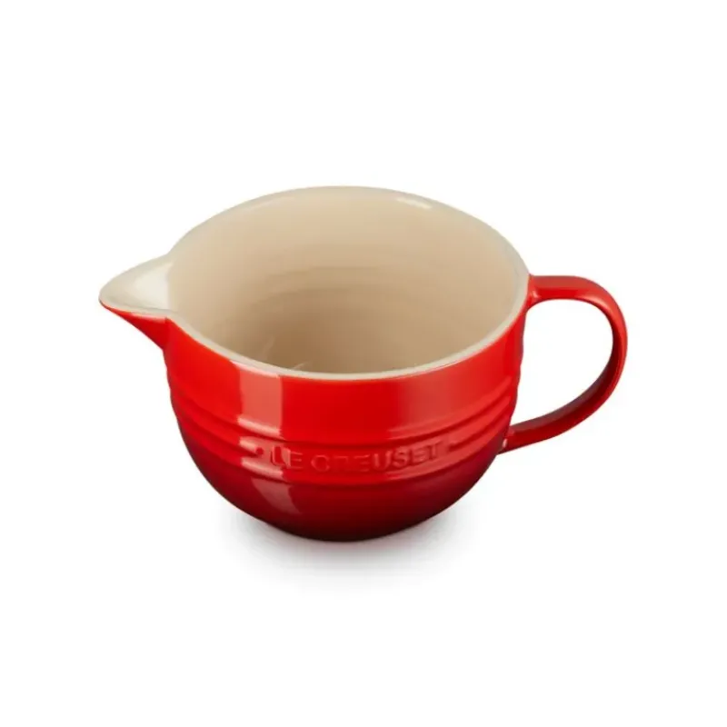 Vaisselle*LE CREUSET Bol Mélangeur en Céramique 2 L Cerise