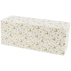 Emballage Alimentaire*CUISINEADDICT Boîte à Bûche Isotherme 30x11cm Étoiles (x25)