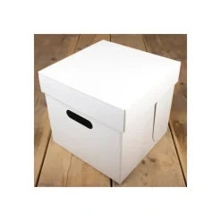 Emballage Alimentaire*FUNCAKES Boîte à Gâteau Carré 25.5x25.5cm H.25cm (x1)