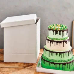 Emballage Alimentaire*FUNCAKES Boîte à Gâteau Carré 52x52cm H.70cm (x1)