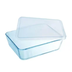 Conservation*PYREX Boîte de Conservation en Verre Rectangulaire 27 x 23 cm 4 L Cook & Store