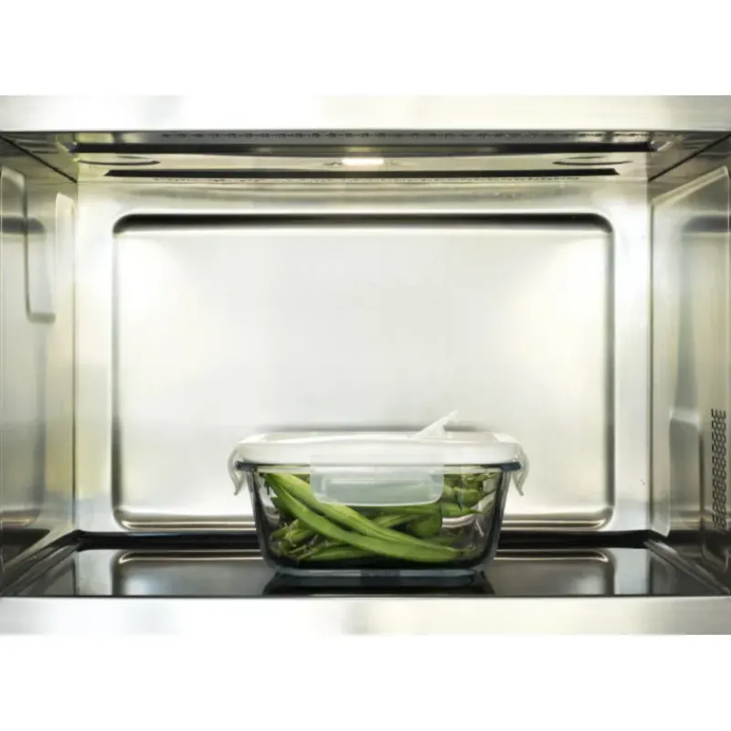 Plat De Cuisson|Conservation*PEBBLY Boîte de Conservation en Verre Carré 800 ml