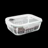 Plat De Cuisson|Conservation*PEBBLY Boîte de Conservation en Verre Rectangle 2,25 L