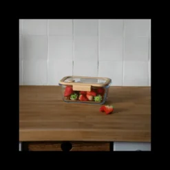 Conservation*PEBBLY Boîte de Conservation en Verre Sous-Vide 800 ml