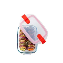 Conservation*PYREX Boîte de Conservation en Verre Rectangulaire 28 x 20 cm 2,5 L Cook & Heat