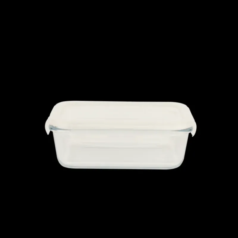 Conservation*PEBBLY Boîte de Conservation en Verre Rectangle 850 ml