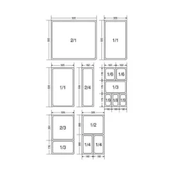 Conservation*BOURGEAT Boîte Modulus Gastronorme 2 litres GN 1/6 H15 cm
