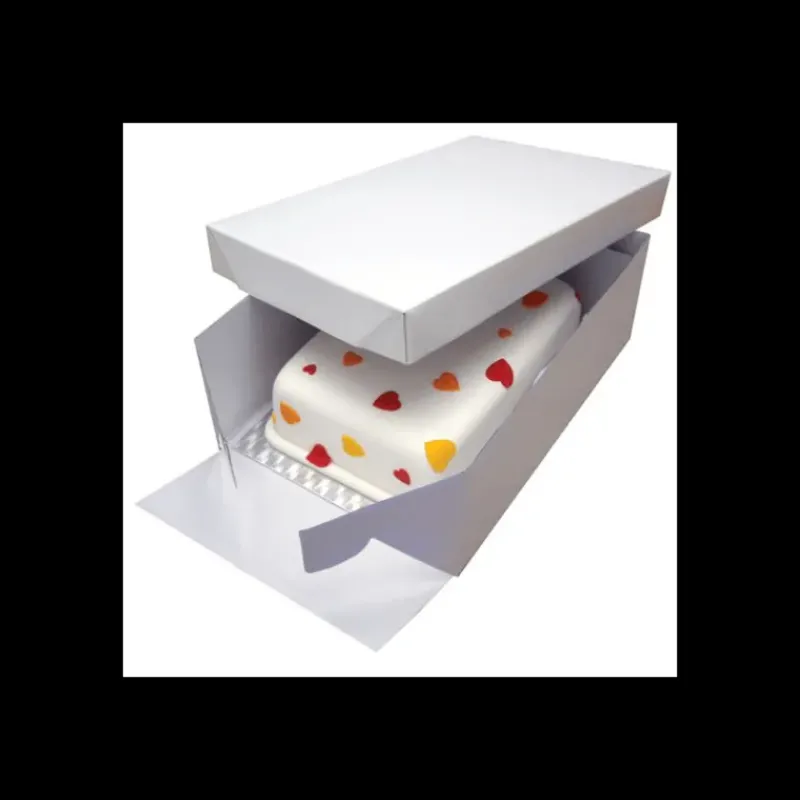 Emballage Alimentaire*PME Boîte Pâtissière avec Support à Gâteau Rectangulaire 33 x 22,8 cm
