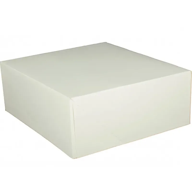 Emballage Alimentaire*CUISINEADDICT Boîte pâtissière blanche - 29 x H 5 cm - (x50)
