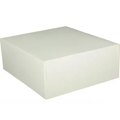 Emballage Alimentaire*CUISINEADDICT Boîte pâtissière blanche - 28 x H 8 cm - (x50)