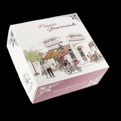 Emballage Alimentaire*CUISINEADDICT Boîte pâtissière Pause Gourmande - 32 x H 8 cm - (x50)
