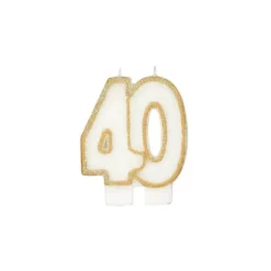 Décoration Gâteau*GATODECO Bougie Anniversaire 40 ans Gatodéco