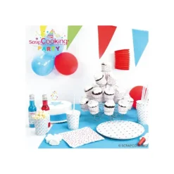 Décoration Gâteau*SCRAPCOOKING Bougie Chiffre 9 Blanche à Etoiles Multicolores