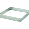 Cercle À Patisserie*MALLARD FERRIERE Cadre à Tarte Carré Inox Perforé 18 cm H.2 cm