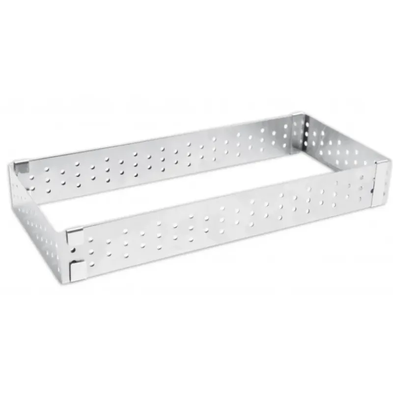 Cercle À Patisserie*SCRAPCOOKING Cadre à Tarte Rectangle Extensible Perforé 22 à 42 cm