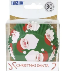 Moules En Papier*PME Caissette cupcake Père Noël x30