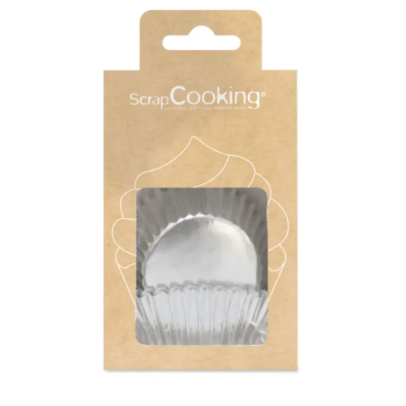 Moules En Papier*SCRAPCOOKING Caissettes Argentées (x48)