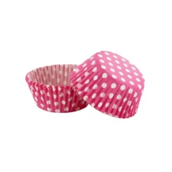 Moules En Papier*GATODECO Caissettes en Papier Rose à Pois Blancs Gatodéco (x50)