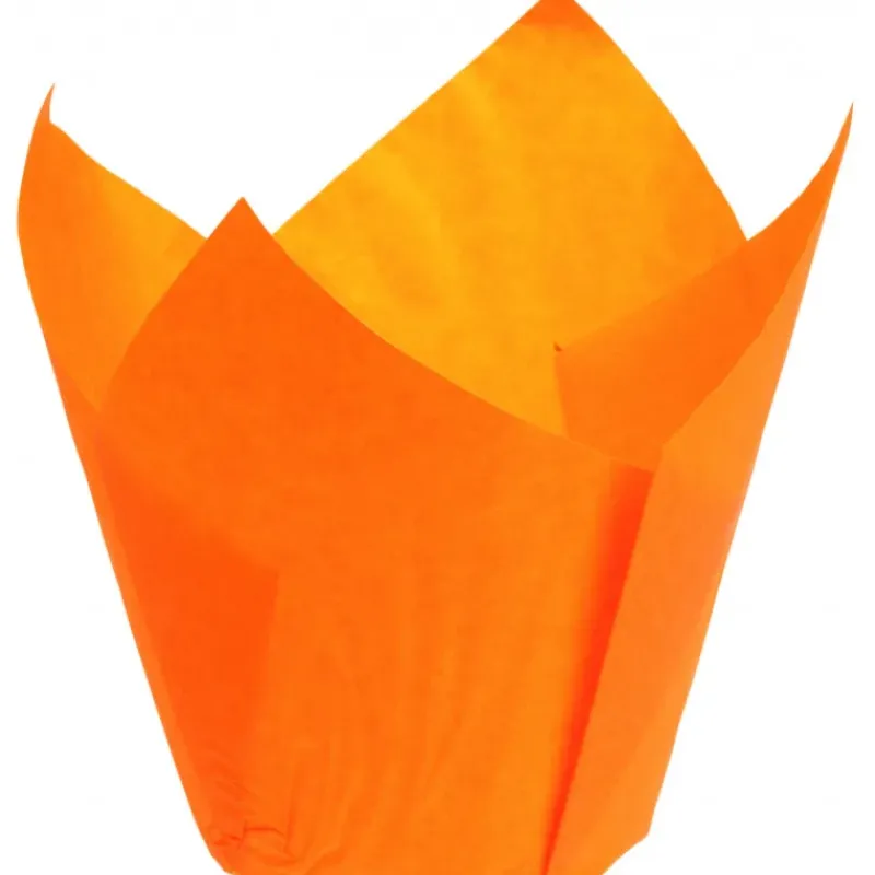 Moules En Papier*NORDIA Caissettes en Papier Tulipcup Orange Ø 5 cm H 8 cm (x200)