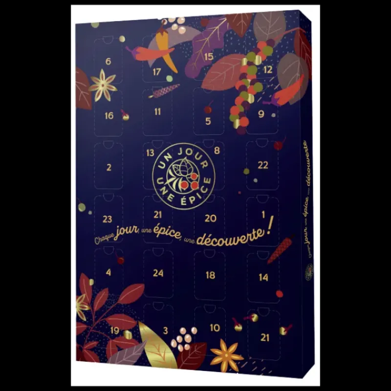 Epicerie Fine*UN JOUR UNE EPICE Calendrier de l'Avent Epices Gourmandes en Tubes