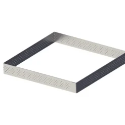 Cercle À Patisserie*DE BUYER Carré perforé L. 8 cm de L'école Valrhona par