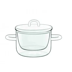 Servir, Présenter*LUIGI BORMIOLI Casserole en Verre Double Paroi 25 cl (x2) THERMIC GLASS