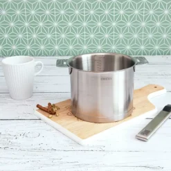 Casseroles*CRISTEL Casserole Haute Graduée Ø 14 cm Strate Amovible Inox