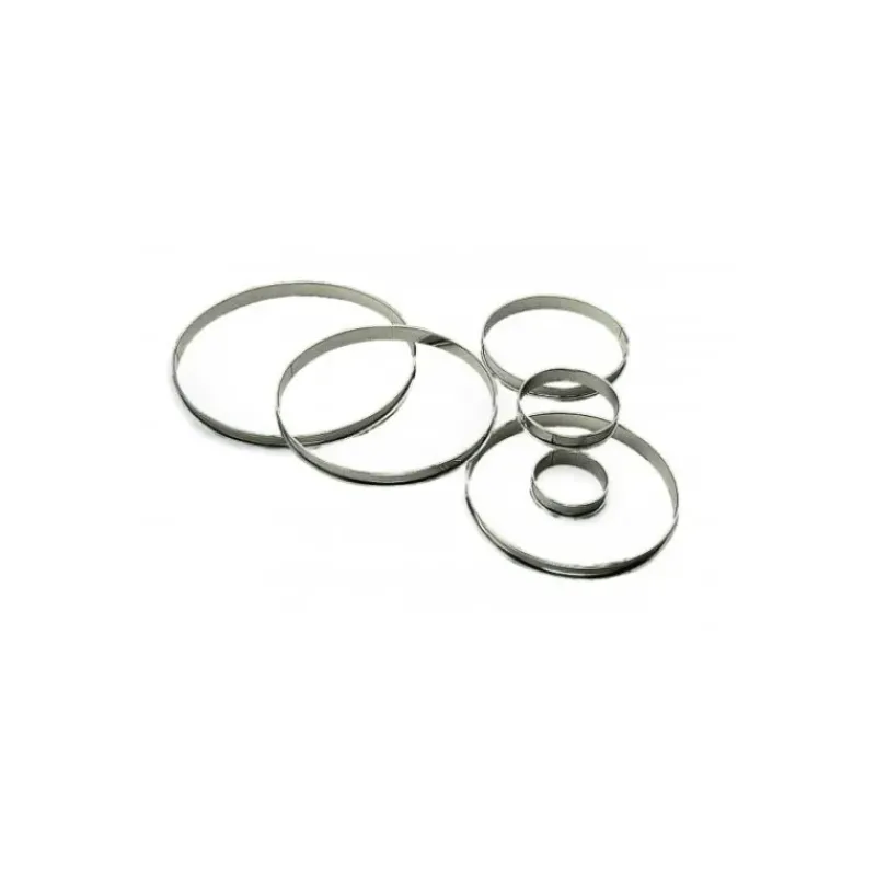Cercle À Patisserie*GOBEL Cercle à Tarte Inox Ø12 cm H.2 cm Bords Roulés