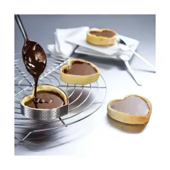 Cercle À Patisserie*DE BUYER Cercle perforé forme coeur ø 12 cm de L'école Valrhona par