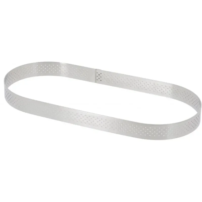 Cercle À Patisserie*DE BUYER Cercle perforé forme Oblong 27 x 8 cm de L'école Valrhona par