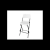 Mobilier Évènementiel*LYROSE Chaise Haute Pliante en Polyéthylène Blanc Congrès